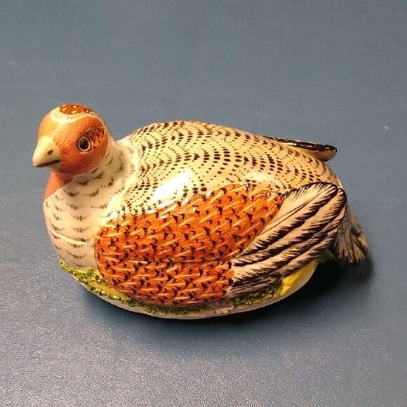 Mottahereh House Nesting Hen Ceramic Bird Figurine made in Italy Nature - Picture 1 of 14